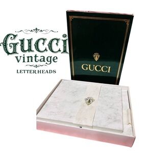 🟢🟢Gucci vintage   stationery letterheads and envel in original box